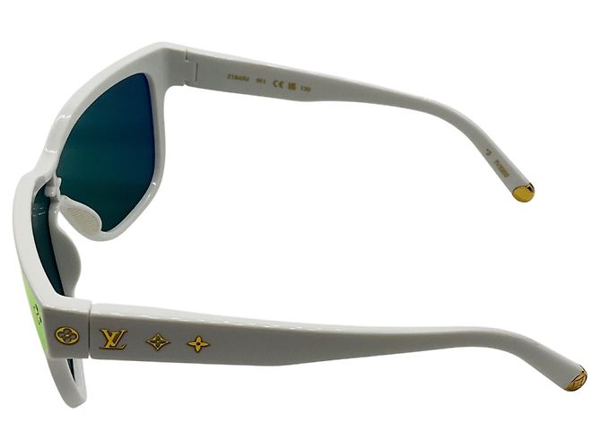 Óculos de sol quadrados LV Shadow brancos Louis Vuitton - vista 5