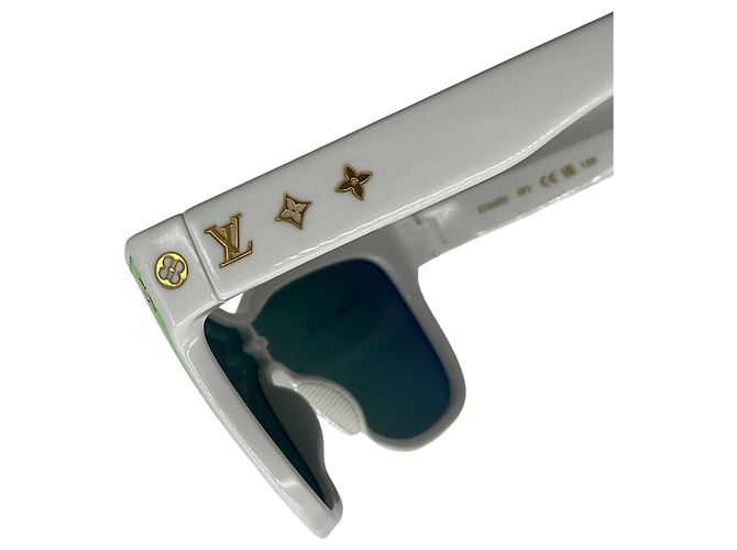 Óculos de sol quadrados LV Shadow brancos Louis Vuitton - vista 6