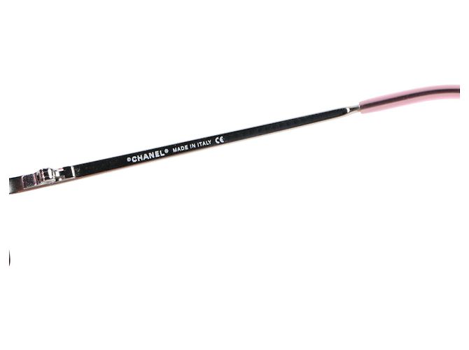 Chanel Silber Rosa Kamelienblume 4085 Sonnenbrille Pink - Ansicht 6