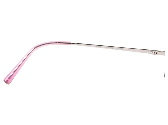 Chanel Silber Rosa Kamelienblume 4085 Sonnenbrille Pink - Ansicht 7