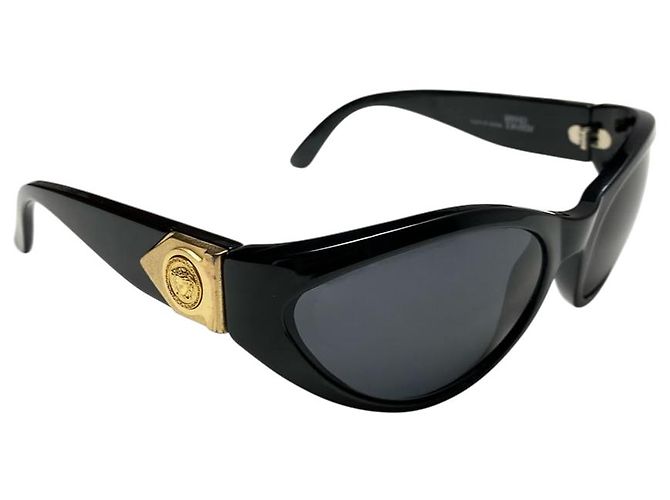 Occhiali da sole Gianni Versace Medusa Nero Oro MOD460 D'oro - vista 3
