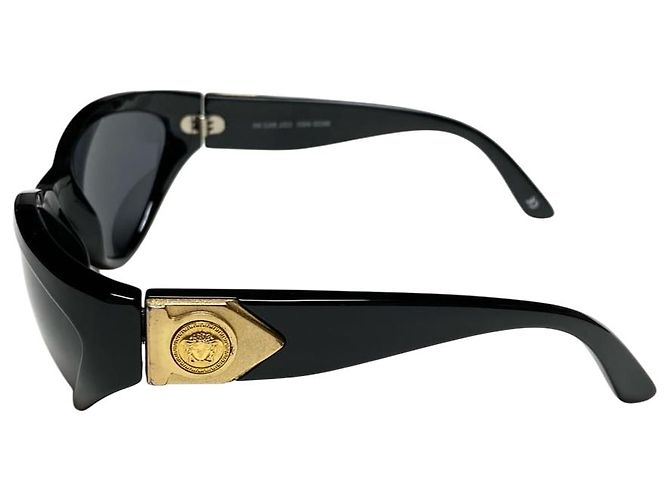 Occhiali da sole Gianni Versace Medusa Nero Oro MOD460 D'oro - vista 4