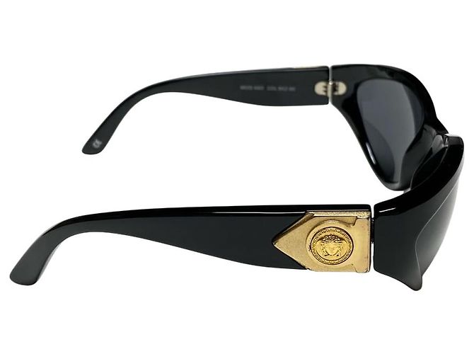 Occhiali da sole Gianni Versace Medusa Nero Oro MOD460 D'oro - vista 5