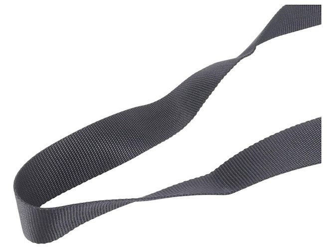 Borsa a tracolla in nylon nero con logo Prada e fibbia - vista 10