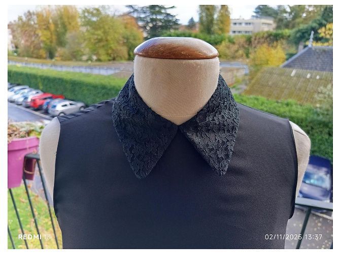 Abito Miu Miu nero in cotone e viscosa - vista 2