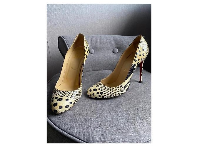 Christian Louboutin Pumps aus Leder Python Muster Schwarz Python drucken - Ansicht 3