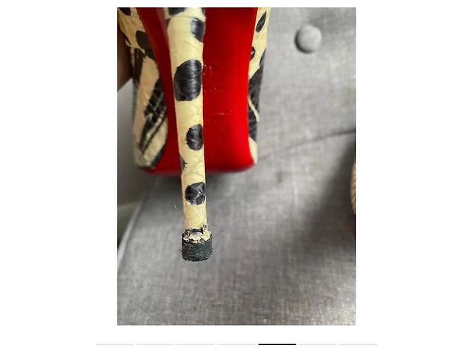 Christian Louboutin Pumps aus Leder Python Muster Schwarz Python drucken - Ansicht 5