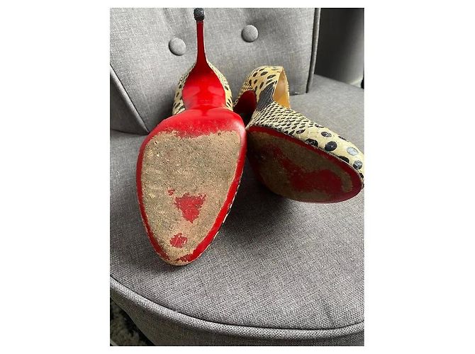 Christian Louboutin Pumps aus Leder Python Muster Schwarz Python drucken - Ansicht 7