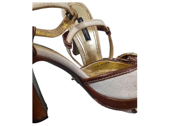 Sandali con tacco Dolce & Gabbana Pelle Multicolore 38 - vista 7