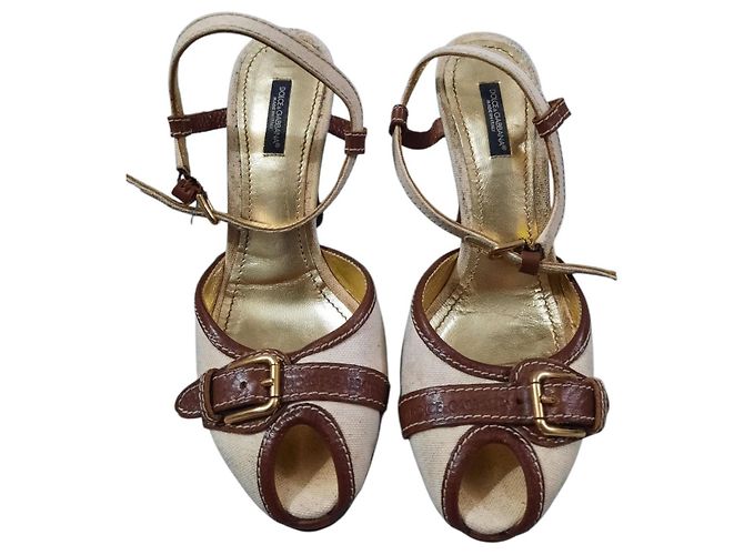 Sandali con tacco Dolce & Gabbana Pelle Multicolore 38 - vista 8