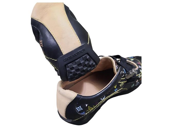 Sneakers in pelle Louis Vuitton multicolore 38.5 - vista 3
