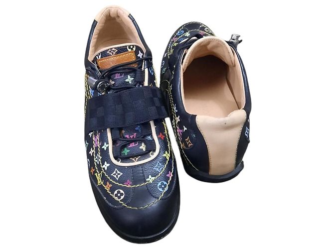 Sneakers in pelle Louis Vuitton multicolore 38.5 - vista 5