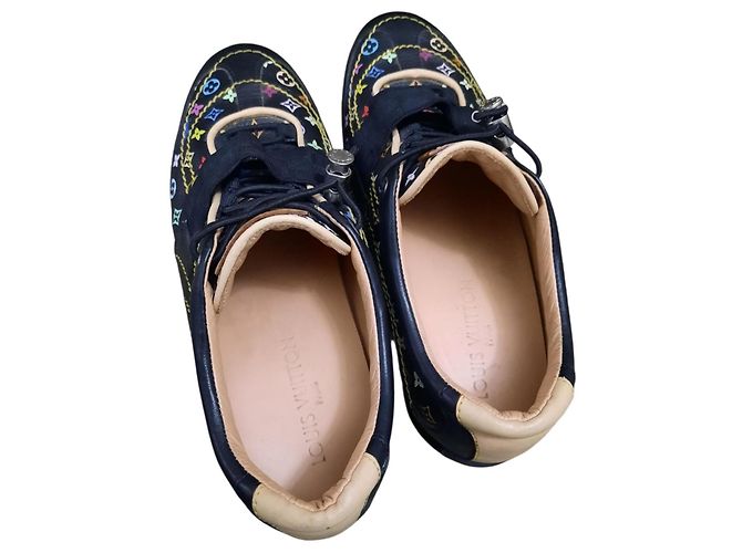Sneakers in pelle Louis Vuitton multicolore 38.5 - vista 9