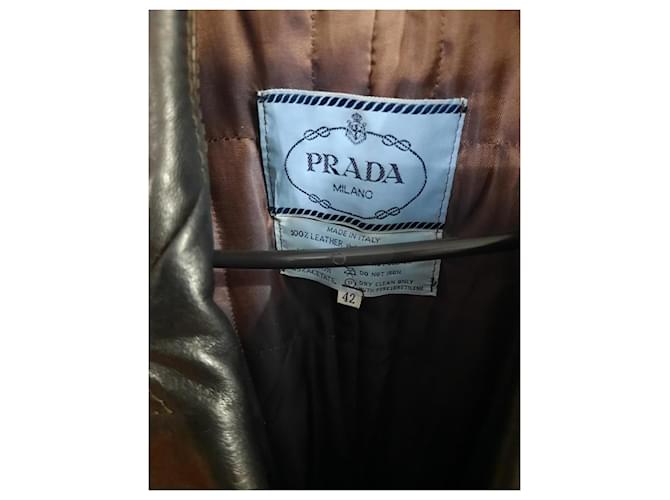 Prada Lederjacke braun - Ansicht 3