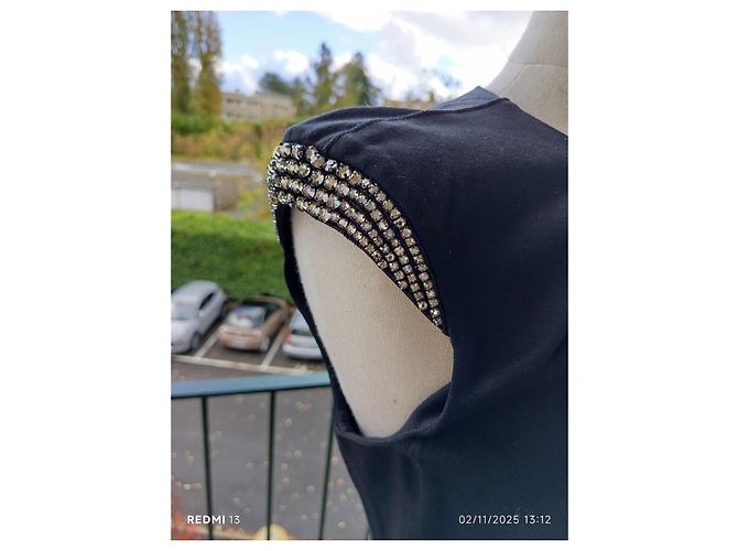 Roberto Cavalli Kleid Schwarz mit Strass - Ansicht 3