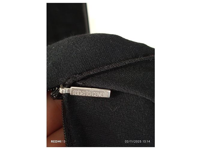 Roberto Cavalli Kleid Schwarz mit Strass - Ansicht 9
