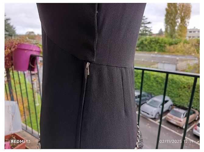 Abito Chloé in seta con strass e pizzo nero Multicolore - vista 11