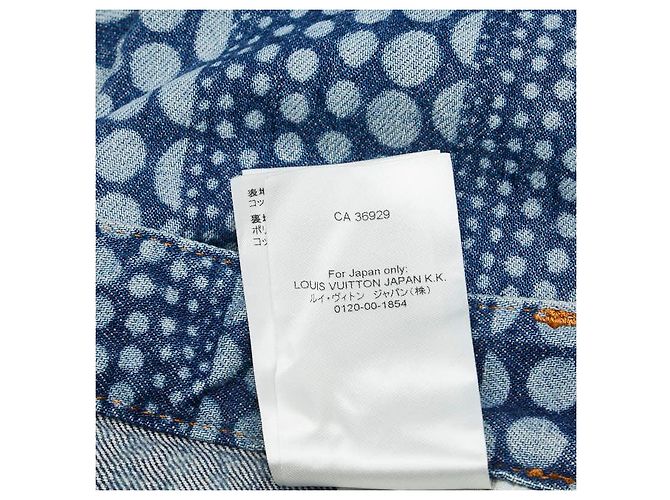 Pantalones de denim de algodón Louis Vuitton All Over Pumpkin Edición Limitada Azul - vista 15
