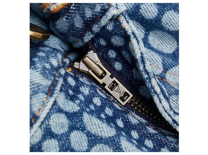 Pantalones de denim de algodón Louis Vuitton All Over Pumpkin Edición Limitada Azul - vista 5