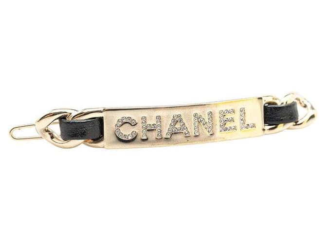 Timeless Barrette Logo Chanel D'oro - vista 2