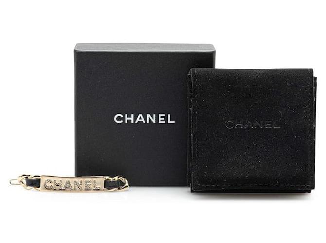 Timeless Barrette Logo Chanel D'oro - vista 6