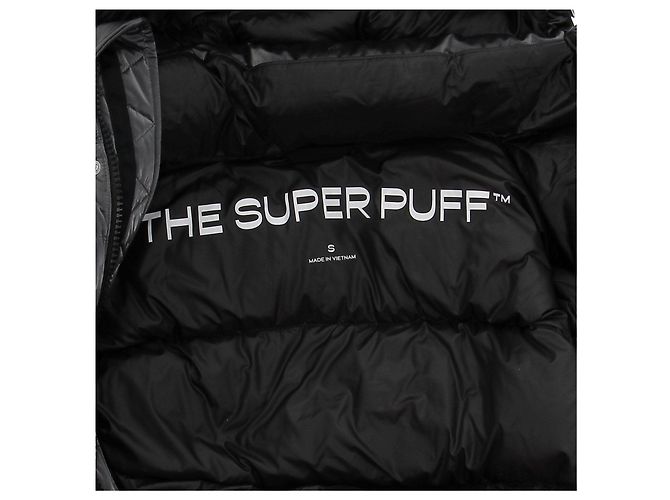 Autre Marque Chaqueta negra con efecto plateado Negro - vista 6