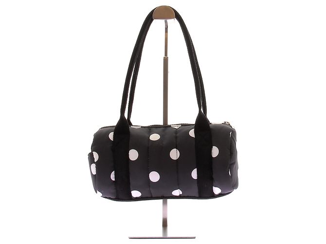 Autre Marque Borsa "Didi" effetto cuscino nero a pois - vista 2