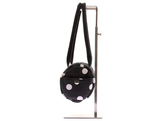 Autre Marque Borsa "Didi" effetto cuscino nero a pois - vista 4