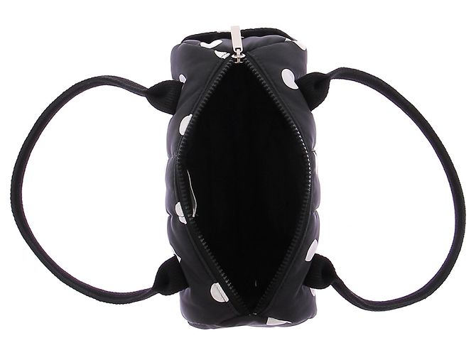 Autre Marque Borsa "Didi" effetto cuscino nero a pois - vista 6