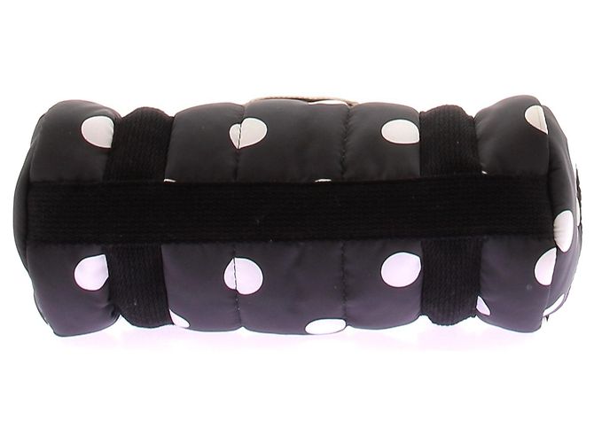 Autre Marque Borsa "Didi" effetto cuscino nero a pois - vista 7