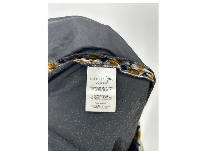 Soeur Bedruckte Samthose Schwarz - Ansicht 3
