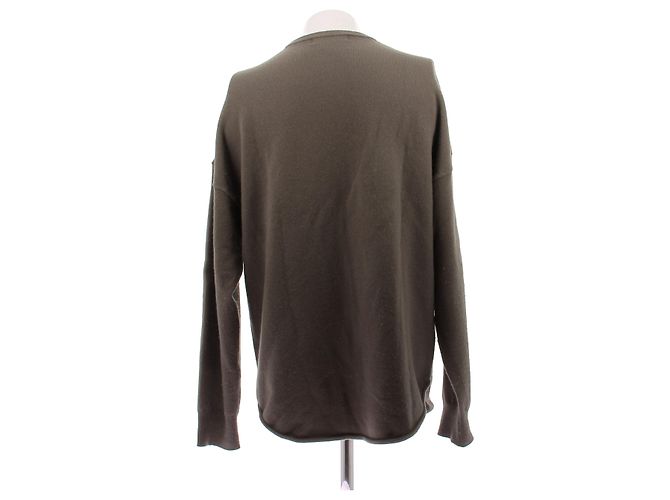 Autre Marque Pull vert foncée en cachemire Green - view 2