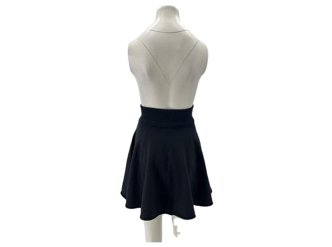 Autre Marque Falda negra de cachemira Negro - vista 2