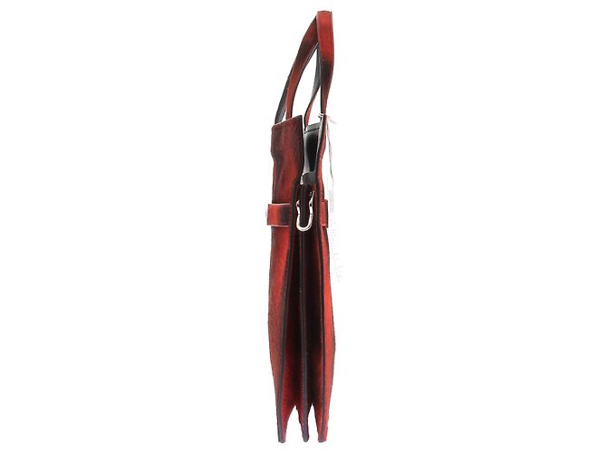 Borsa a mano Tory Burch in pelliccia rossa Rosso - vista 4
