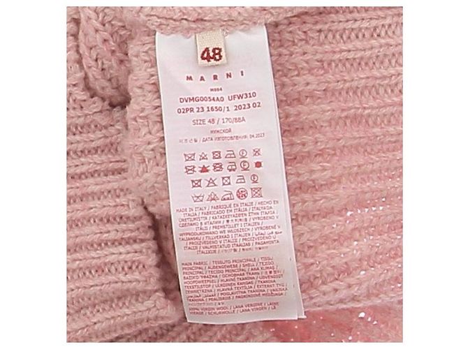 Marni Wool Pink Sweater Black - view 6