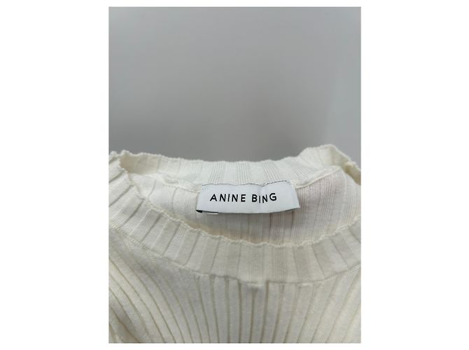 Anine Bing Top de manga larga blanco - vista 5