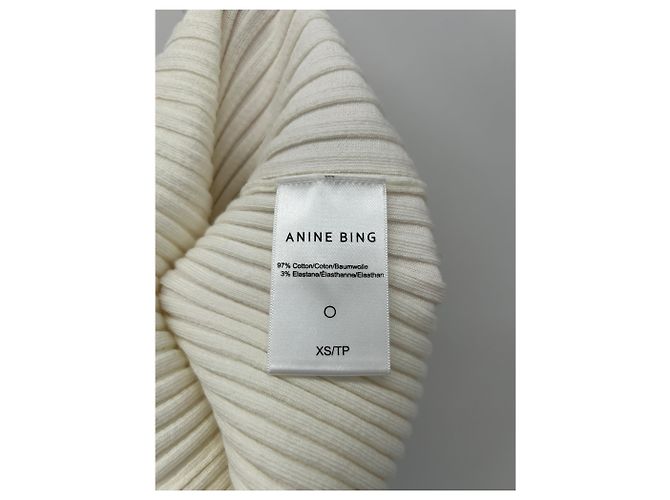 Anine Bing Top de manga larga blanco - vista 6