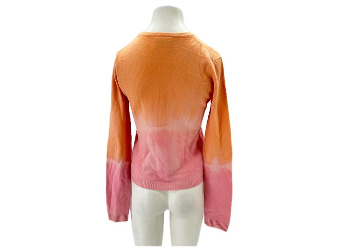Autre Marque Suéter de Cachemira Tie & Dye Naranja - vista 2