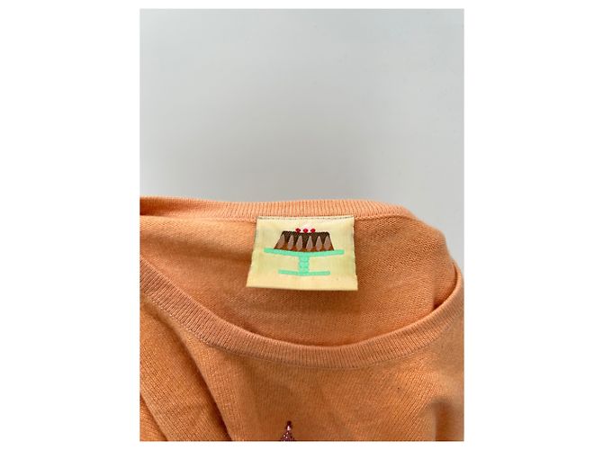 Autre Marque Suéter de Cachemira Tie & Dye Naranja - vista 5