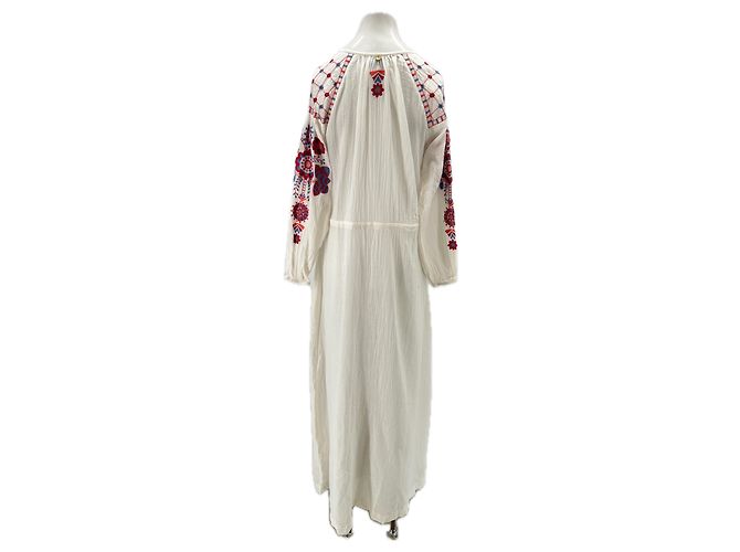 Antik Batik Vestido largo blanco con bordados - vista 2