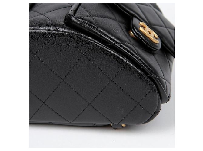 Chanel Zaino con due tasche e logo CC Nero - vista 5