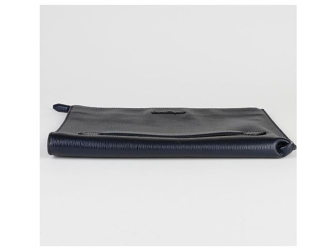 Salvatore Ferragamo Clutch Revival Blu - vista 10