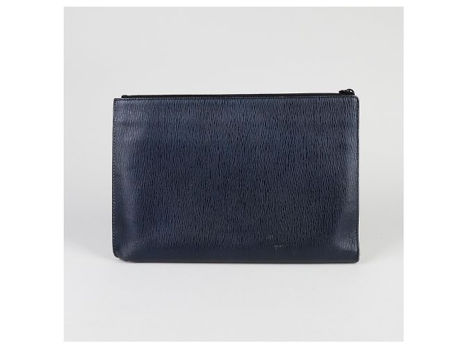 Salvatore Ferragamo Clutch Revival Blu - vista 4