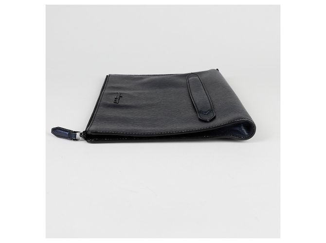 Salvatore Ferragamo Clutch Revival Blu - vista 8