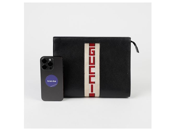Gucci Pochette e Clutch con Logo Nero - vista 12