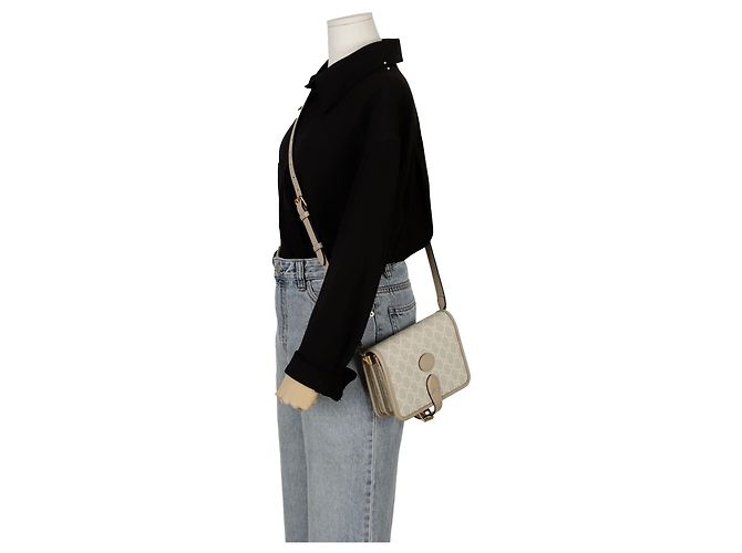 Gucci Borsa a tracolla mini intrecciata Marrone - vista 12