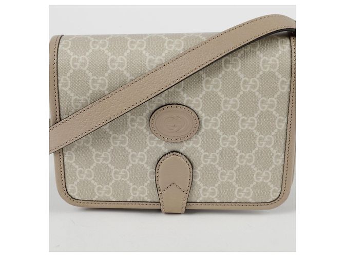 Gucci Borsa a tracolla mini intrecciata Marrone - vista 2