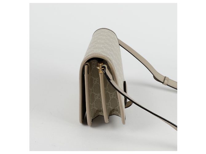 Gucci Borsa a tracolla mini intrecciata Marrone - vista 3
