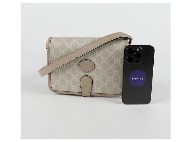 Gucci Borsa a tracolla mini intrecciata Marrone - vista 9