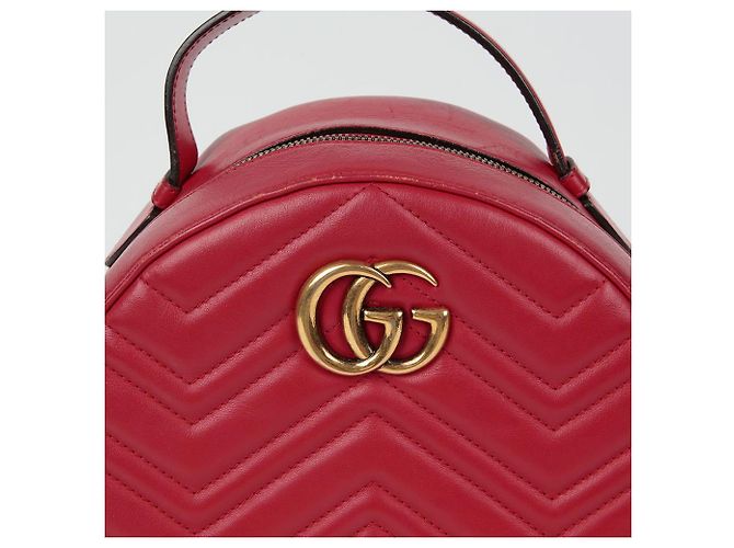 Gucci GG Marmont Backpack Red - view 3